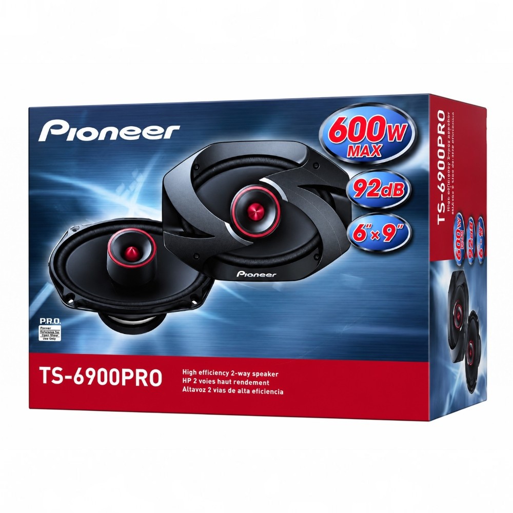 PARLANTES PIONEER TS-6900PRO MEDIOS RANGO OVALADOS PARA AUTO - 6