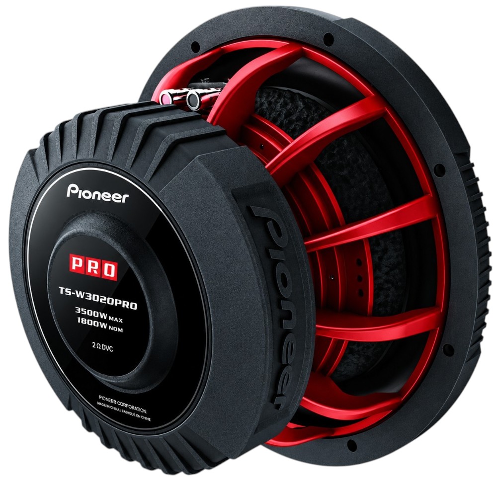 SUBWOOFER PIONEER TS-W3020PRO NUEVO SERIE PRO 3500W 1800RMS 12' PULGADAS - 2