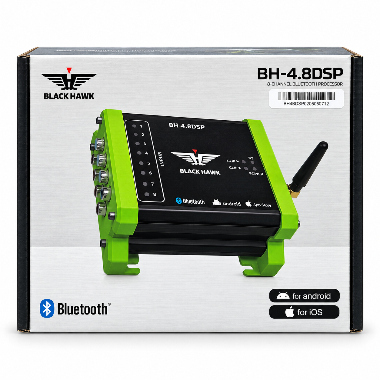 CROSSOVER O PROCESADOR AUDIO BLACKHAWK BH-48DSP DIGITAL DSP 8 BANDAS - 6