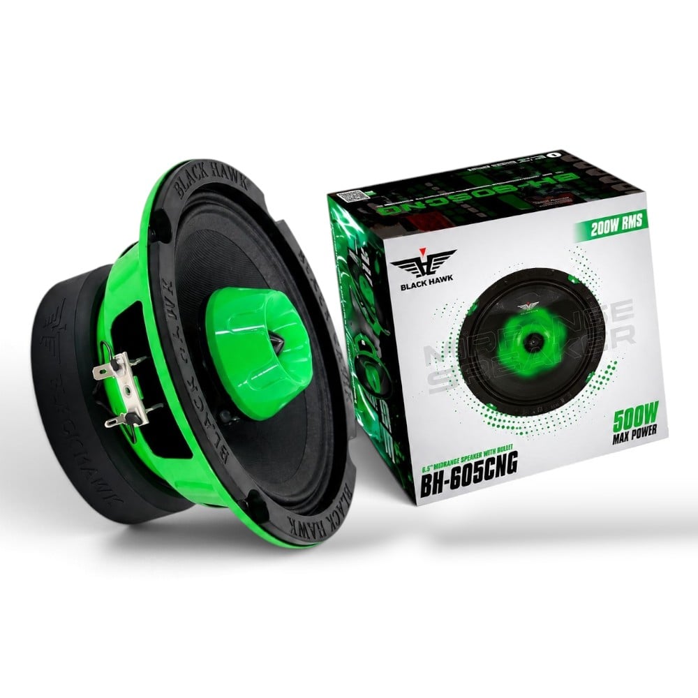 PARLANTE MEDIO RANGO CON TWEETER INCLUIDO Y LUZ LED 6 PULGADAS 500W - 1