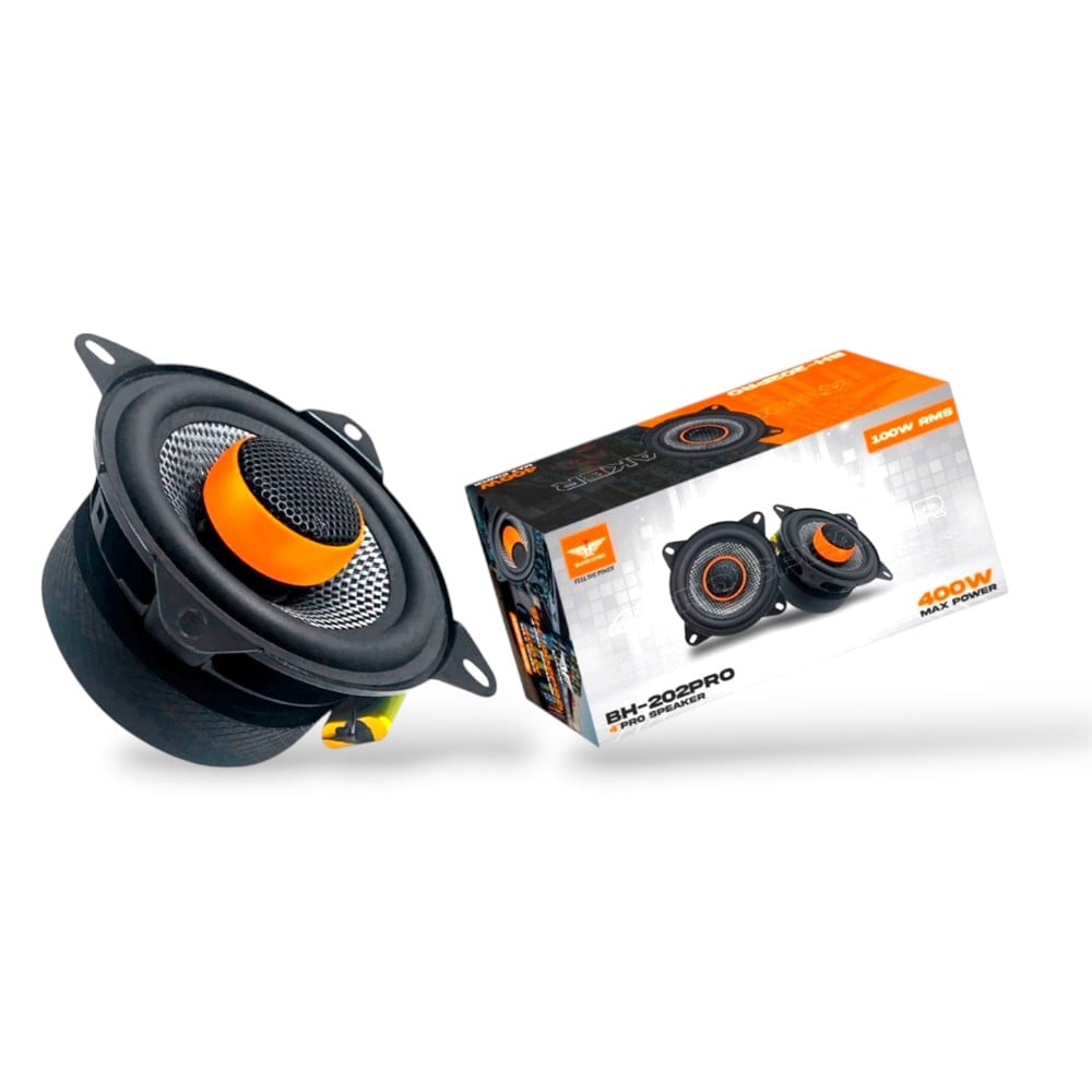 PARLANTES MEDIO RANGO CON TWEETER INCLUIDO 4' PULGADAS 400W BLACK HAWK - 1