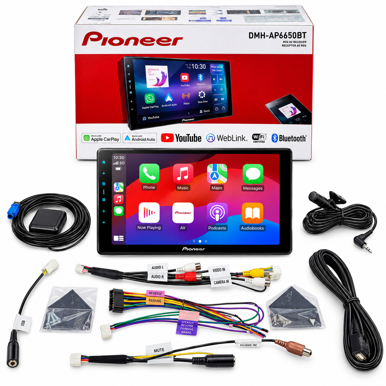 PANTALLA PIONEER 9″ APPLE CARPLAY ANDROID AUTO DMH-AP6650BT - 5