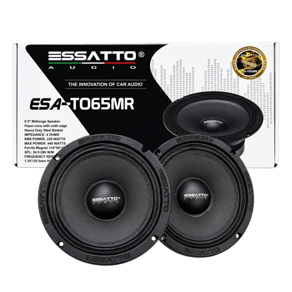 PARLANTES MEDIOS RANGO 6.5 PULGADAS 440W ESSATTO AUDIO - 1