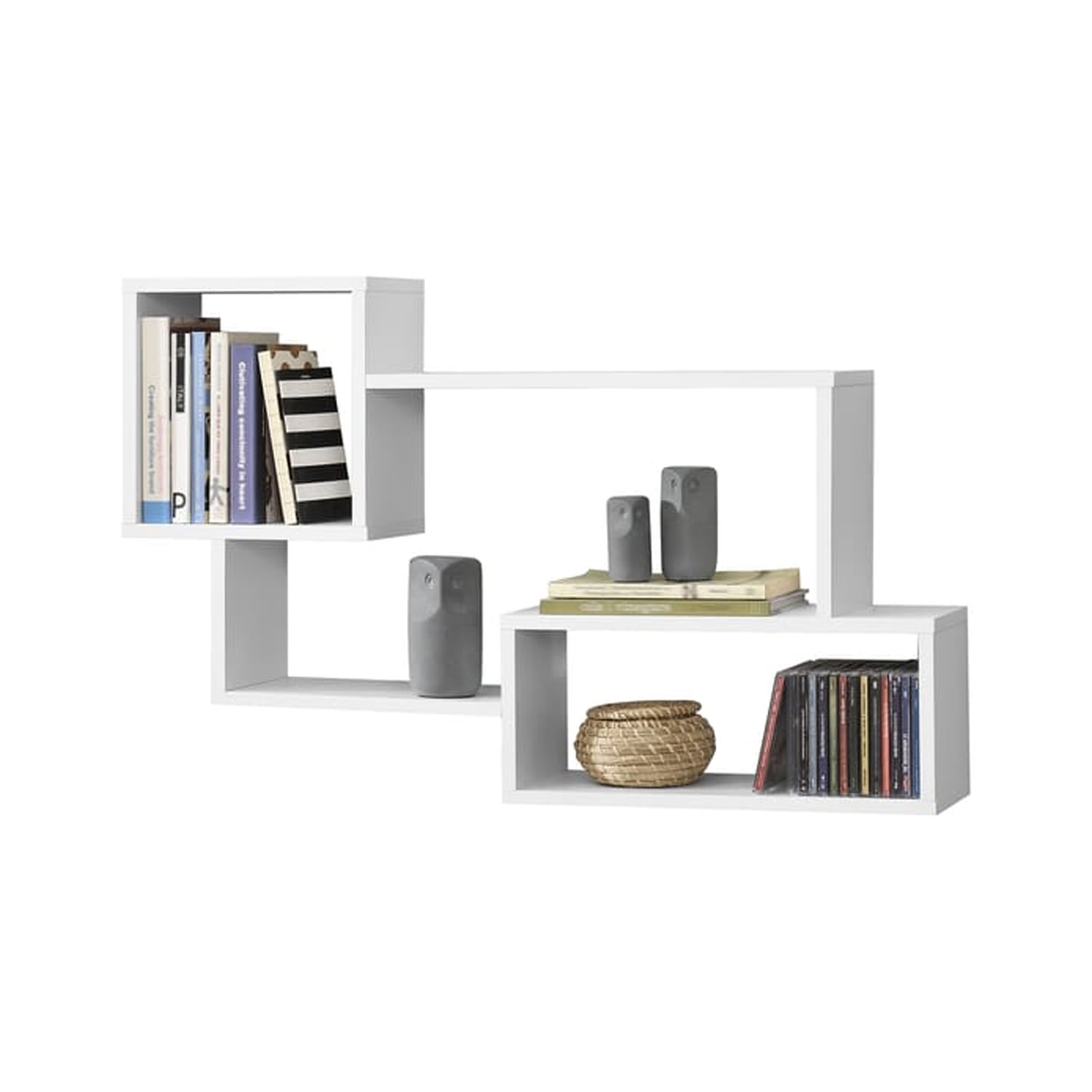 REPISA LEMUEBLE BLANCO FLOTANTE MELAMINA 87X54X18CM - 5