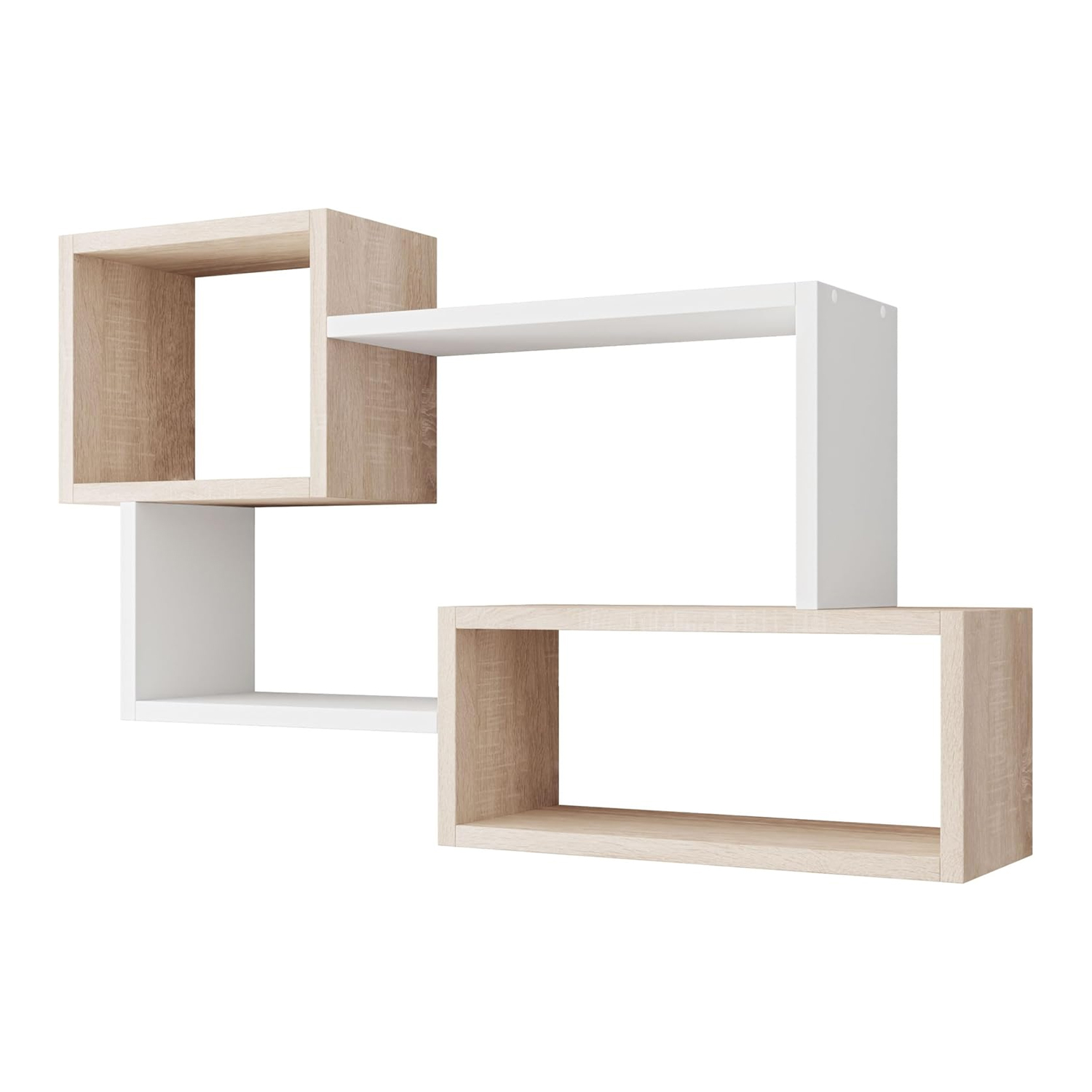 REPISA LEMUEBLE BLANCO FLOTANTE MELAMINA 87X54X18CM NÁCAR - 4