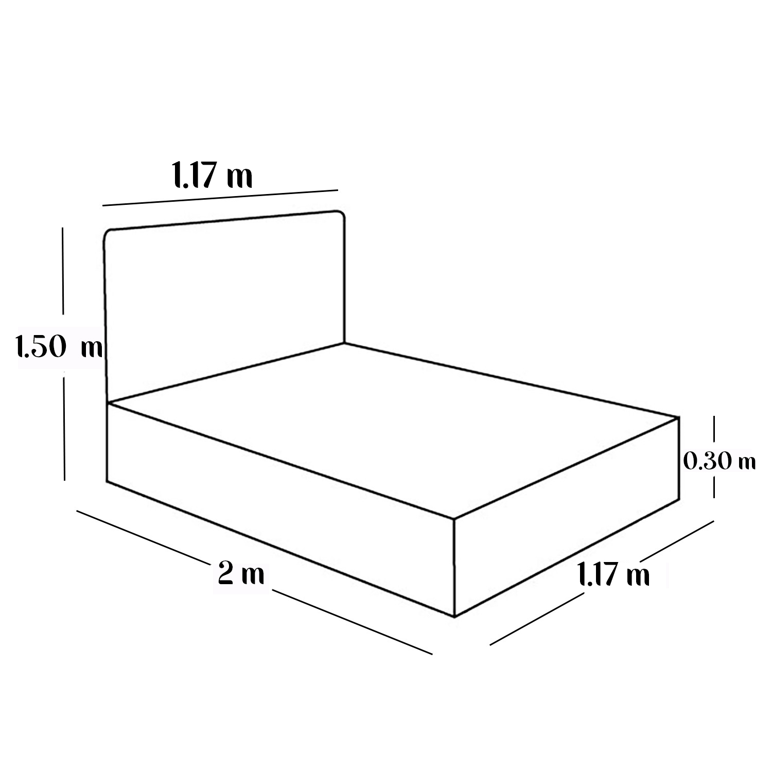 CAMA LEMUEBLE LISTÓN TAPIZADA CLAVEL BEIGE 1.5 PLZ - 6