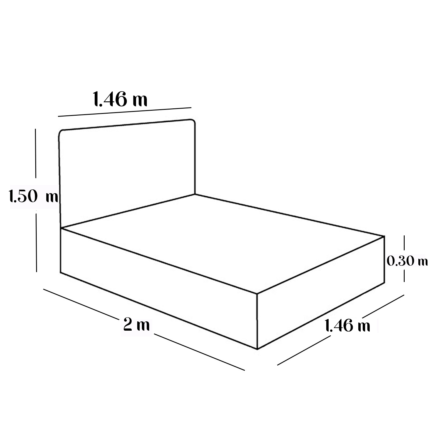 CAMA LEMUEBLE LISTÓN TAPIZADA CLAVEL BEIGE 2 PLAZAS - 6