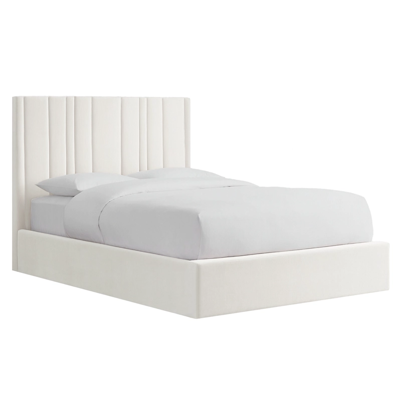 CAMA LEMUEBLE TAPIZADA LÍNEAS  IVORY 1.5 PLZ - 3