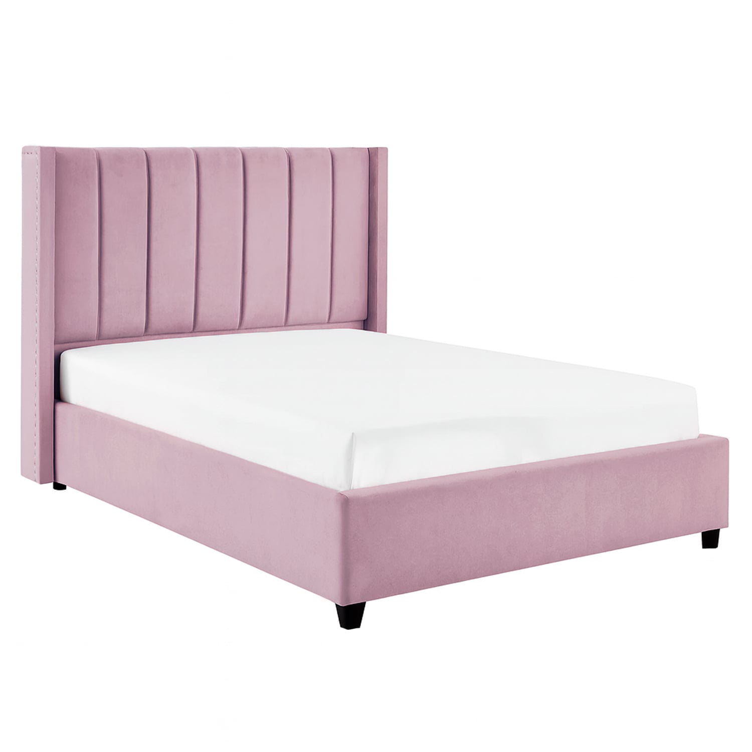 CAMA LEMUEBLE TAPIZADA LISTÓN NIA PALO ROSA 1.5 PLZ - 2