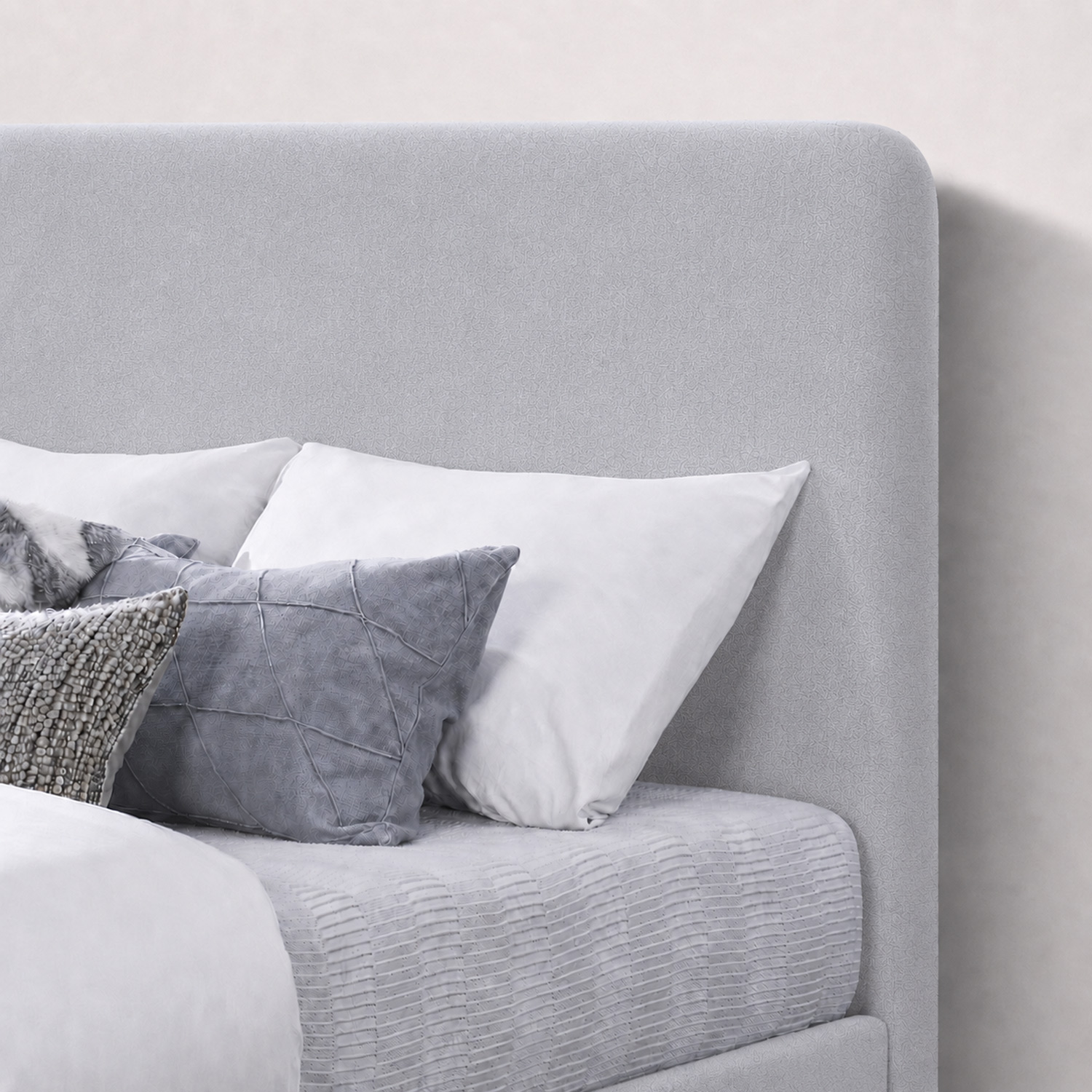 CAMA LEMUEBLE TAPIZADA LISA CURVO 2 PLAZAS - 4