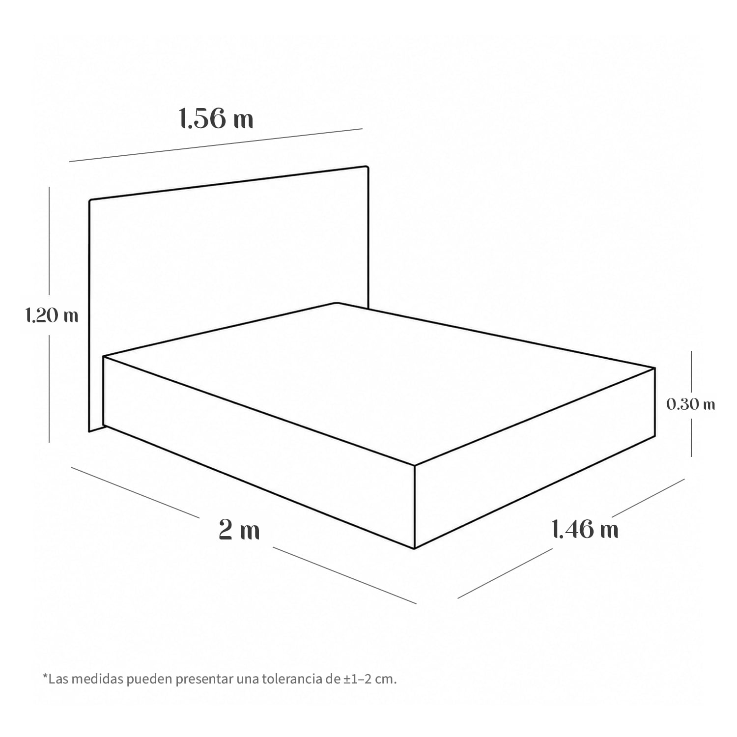 CAMA TAPIZADA CALIFORNIA COZZY CAMEL 2 PLAZAS - 7