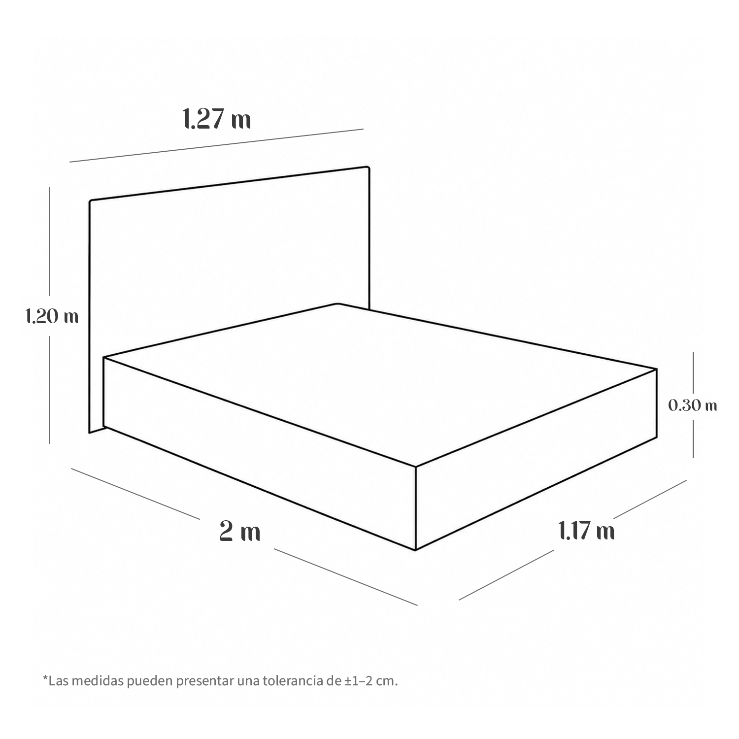 CAMA TAPIZADA CALIFORNIA COZZY ROSA 1.5 PLZ - 7