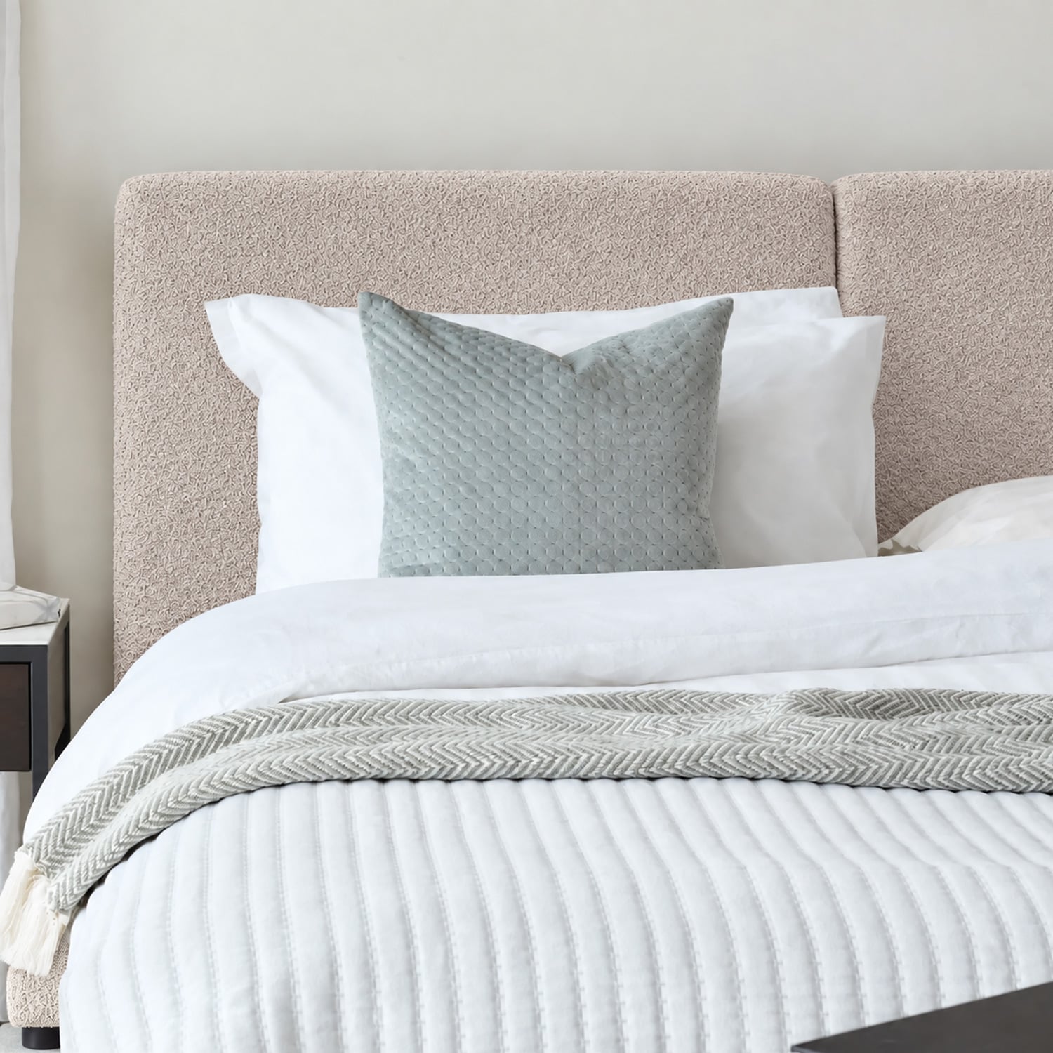 CAMA TAPIZADA CALIFORNIA COZZY CAMEL QUEEN - 3