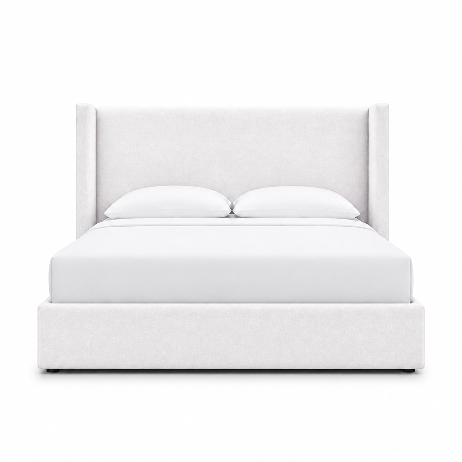 CAMA TAPIZADA LISA NAIA CRUDO QUEEN - 1
