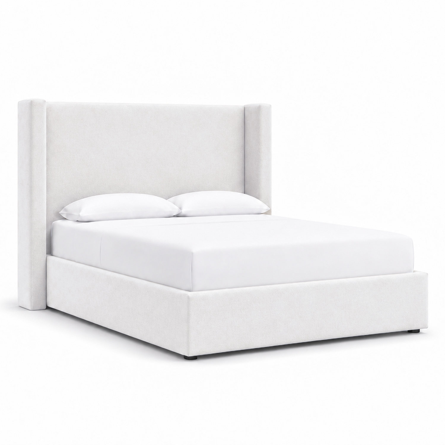 CAMA TAPIZADA LISA NAIA CRUDO 1.5 PLZ - 2
