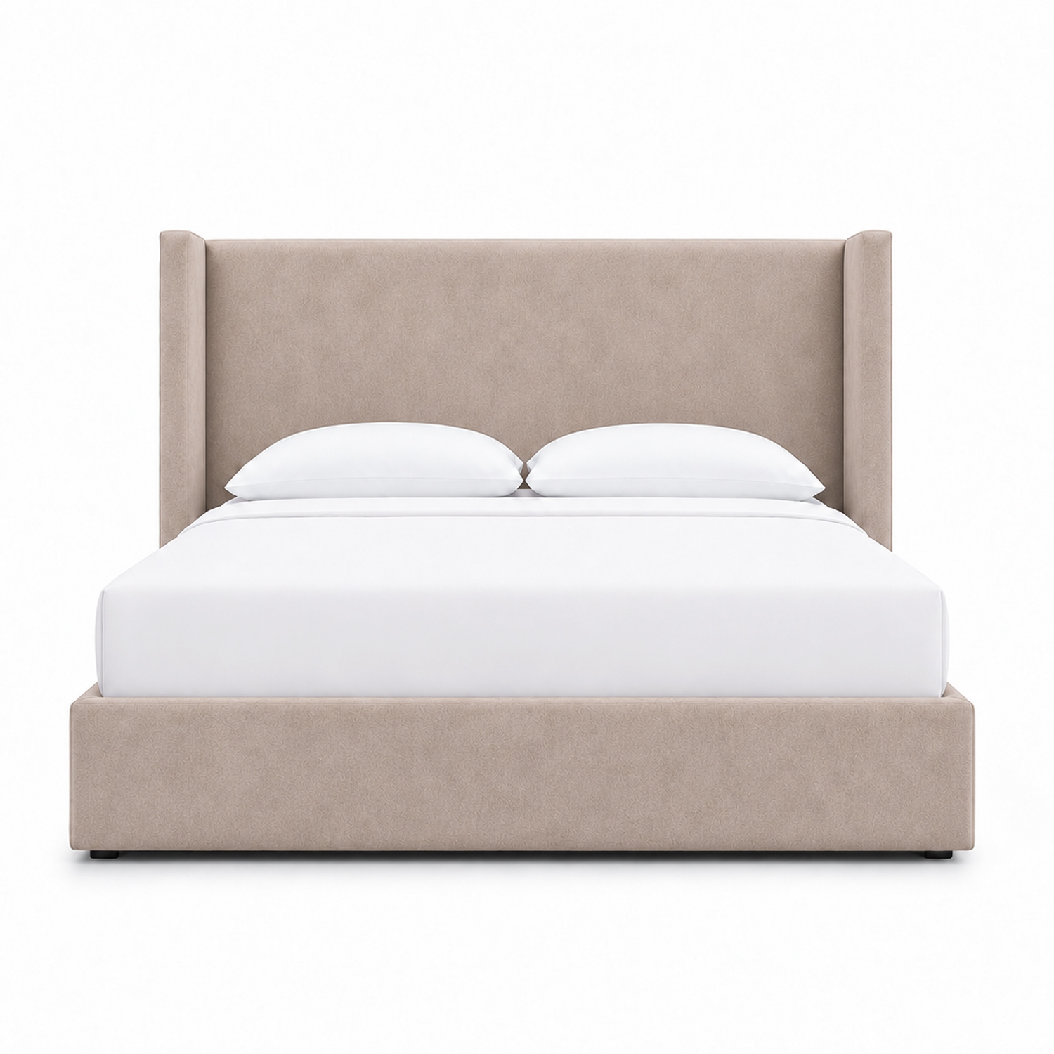 CAMA TAPIZADA LISA NAIA TRIGO 1.5 PLZ - 1