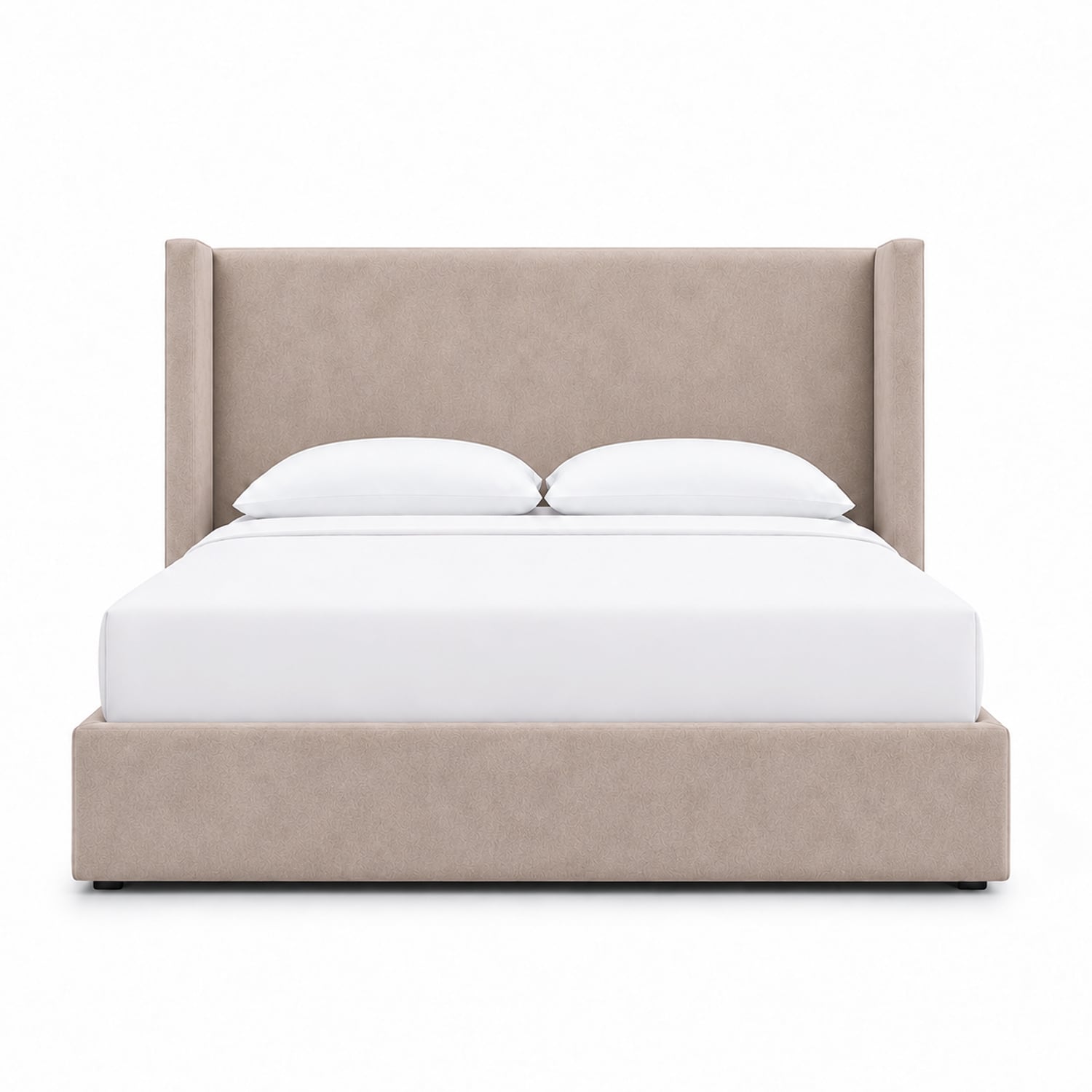 CAMA TAPIZADA LISA NAIA TRIGO QUEEN - 1