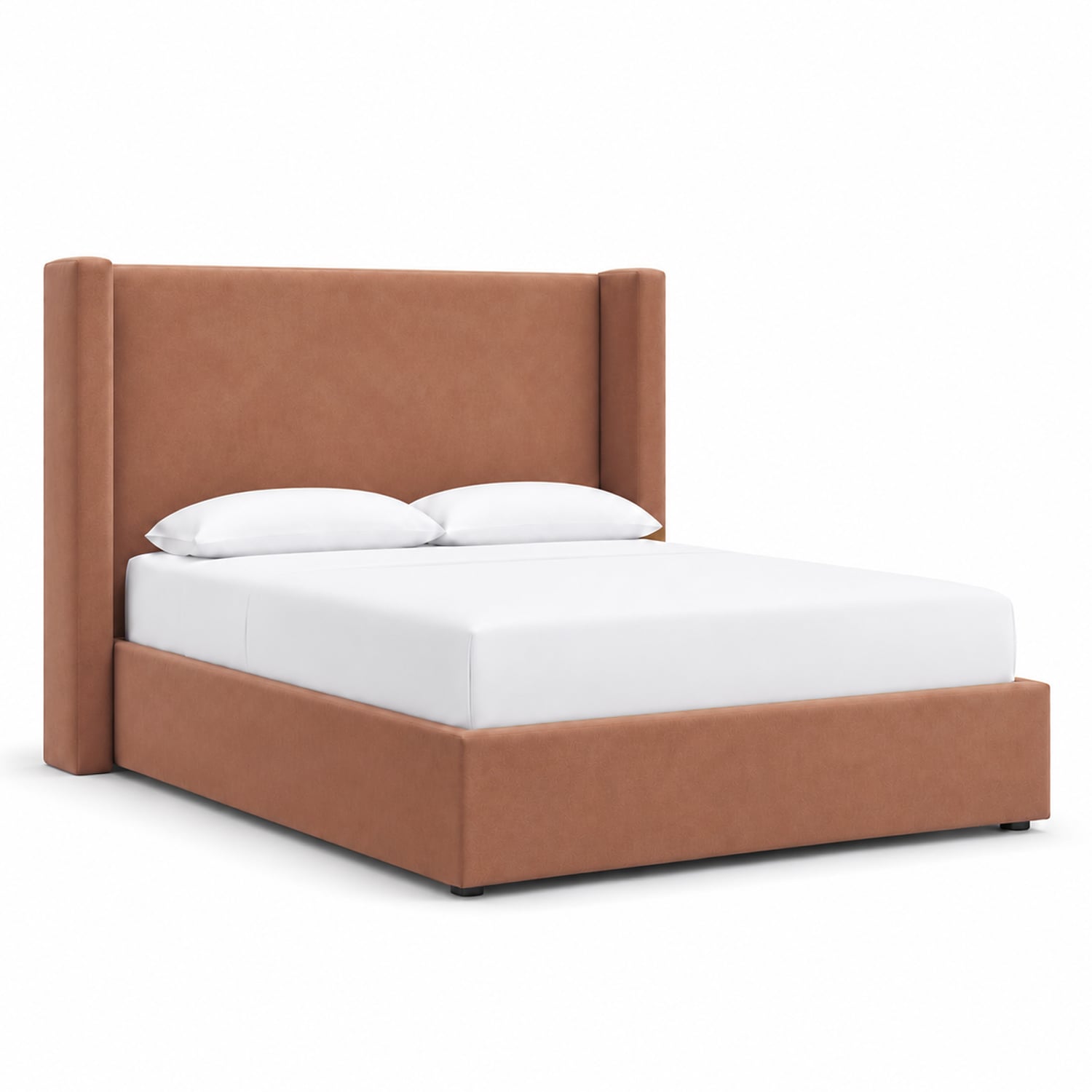 CAMA TAPIZADA LISA NAIA DURAZNO QUEEN - 2