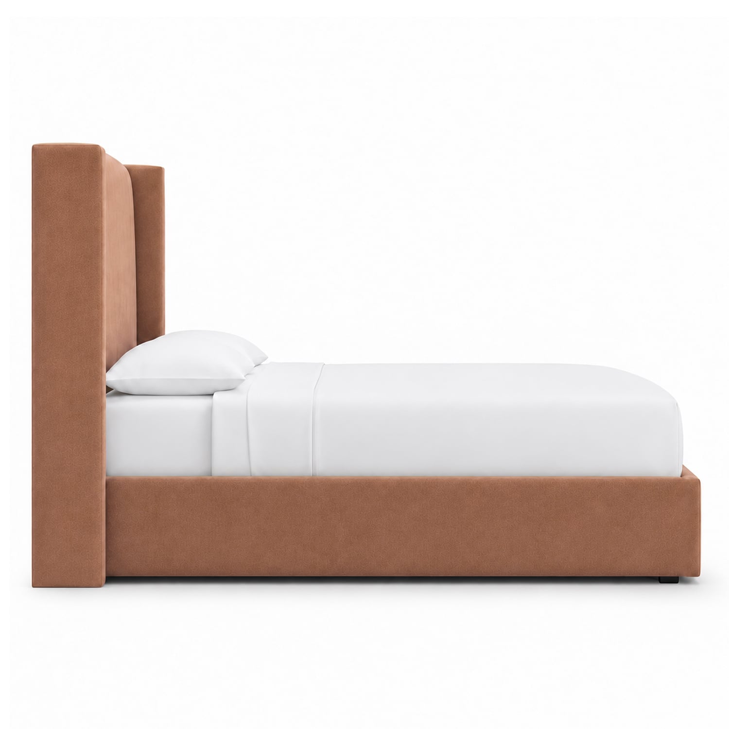 CAMA TAPIZADA LISA NAIA DURAZNO QUEEN - 3
