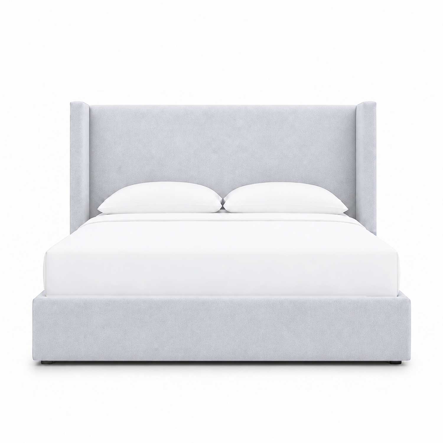 CAMA TAPIZADA LISA NAIA PLATA 1.5 PLZ - 1