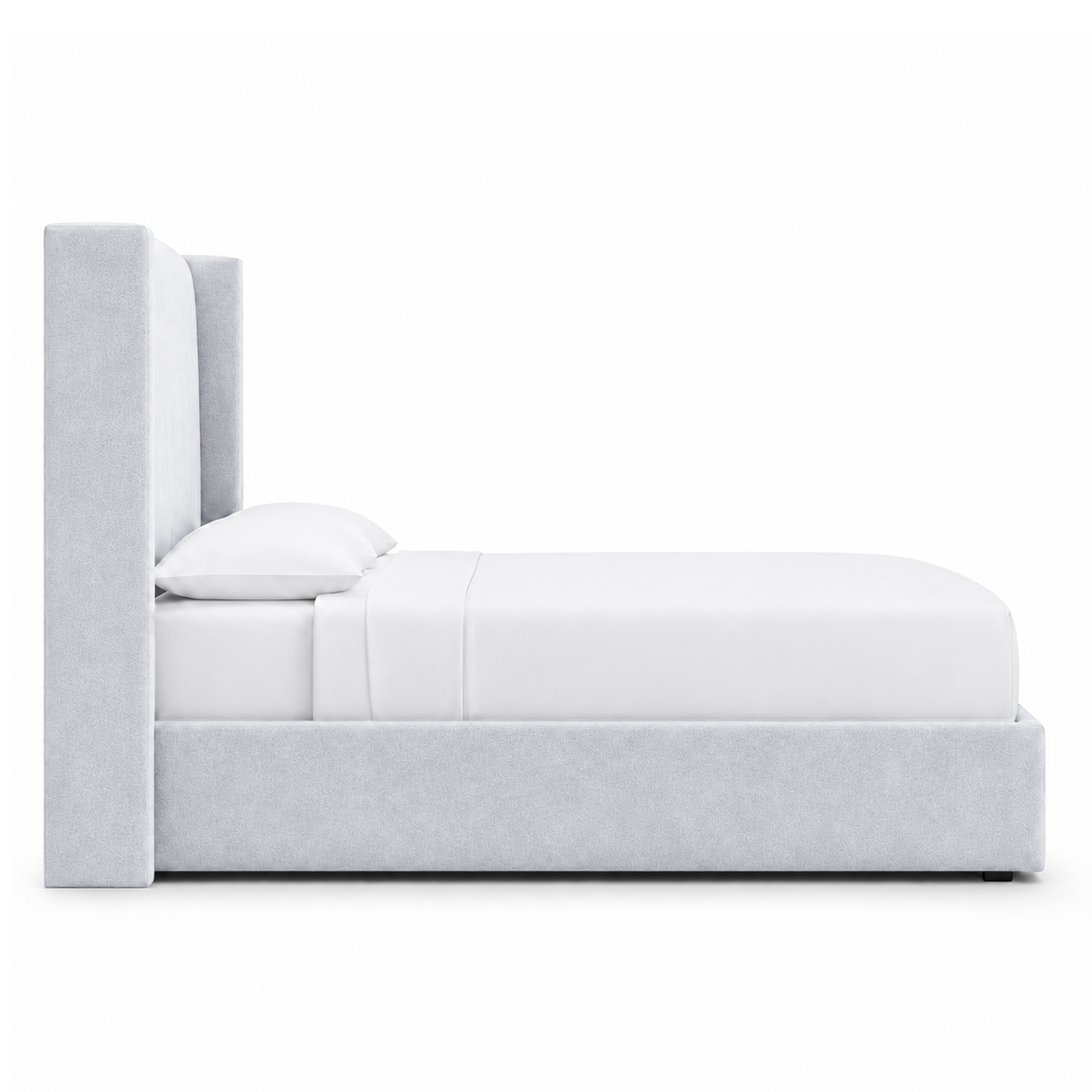 CAMA TAPIZADA LISA NAIA PLATA 1.5 PLZ - 3