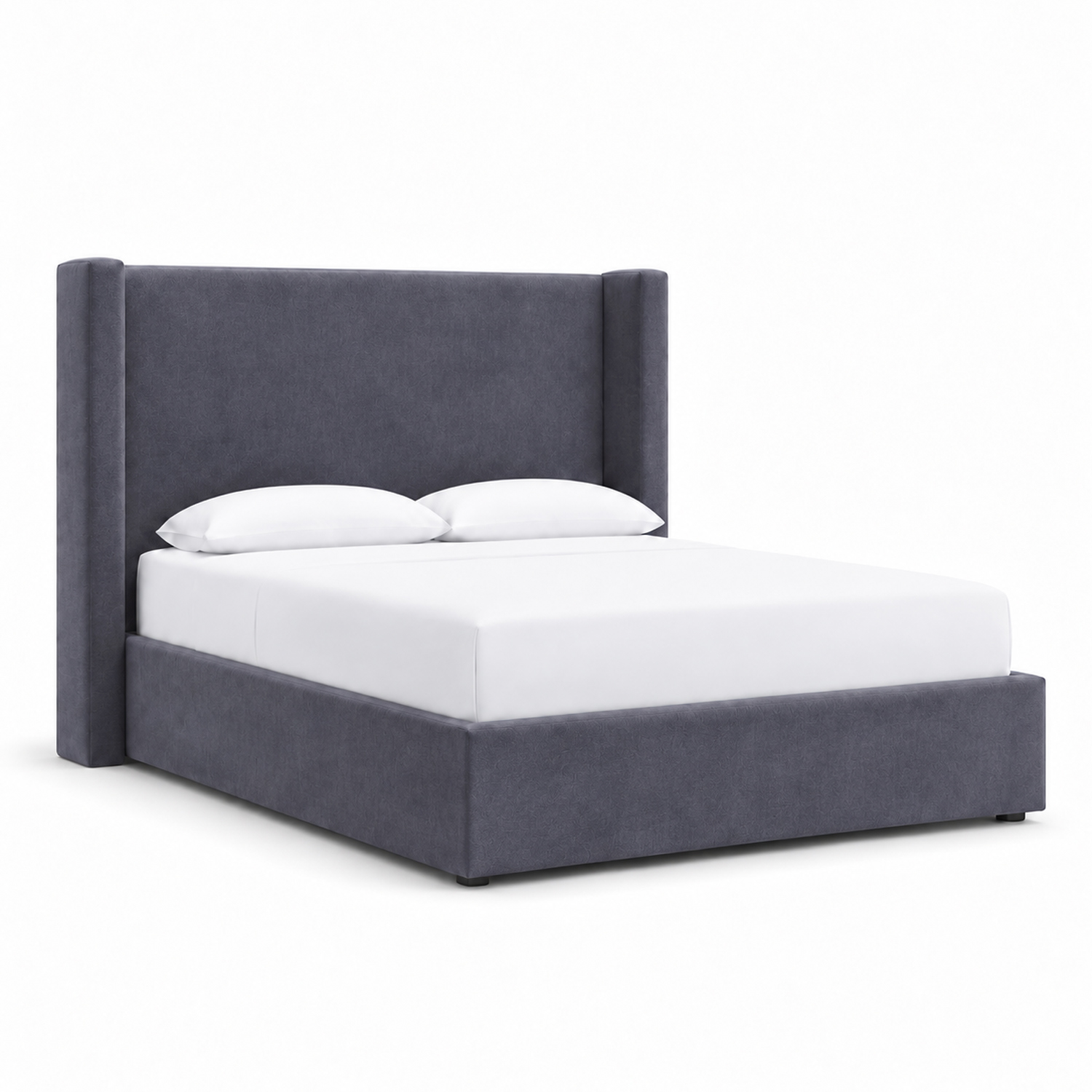 CAMA TAPIZADA LISA NAIA GRIS OSCURO 1.5 PLZ - 2