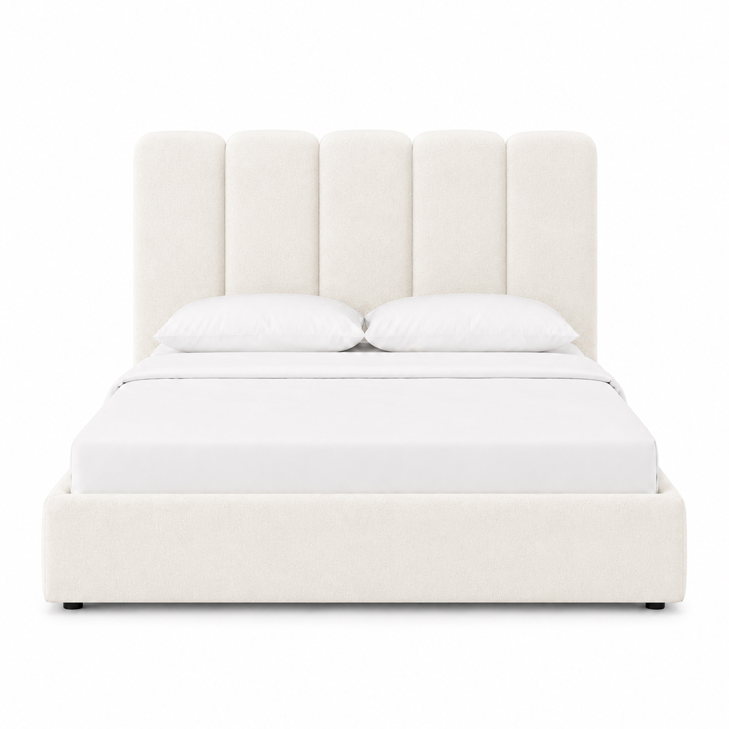 CAMA TAPIZADA LISTÓN SIENNA CRUDO 1.5 PLZ - 1