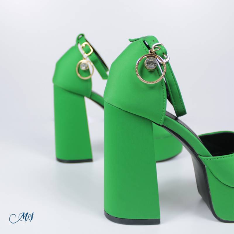 SANDALIAS MUJER MARGLO SHOES VERDE ALTAS M41 - 2