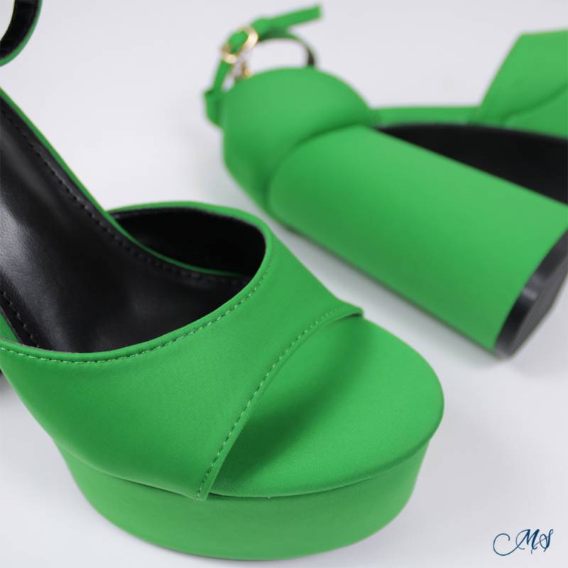 SANDALIAS MUJER MARGLO SHOES VERDE ALTAS M41 - 3