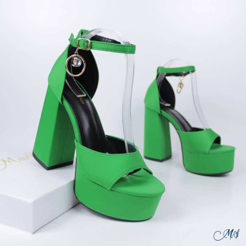 SANDALIAS MUJER MARGLO SHOES VERDE ALTAS M41 - 4