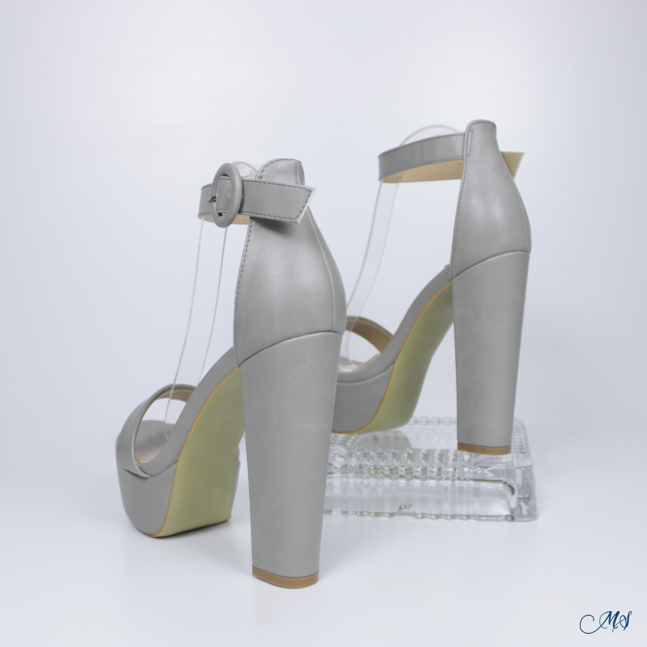 SANDALIAS MUJER MARGLO SHOES GRIS ALTAS M14 - 2