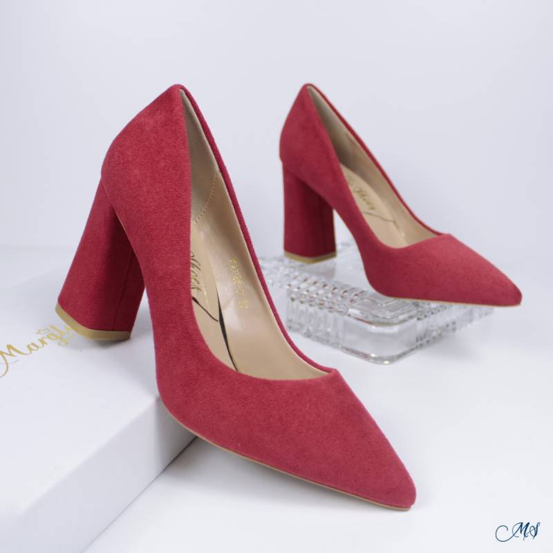 ZAPATOS DE VESTIR MUJER MARGLO SHOES ROJO STILETTOS S M02 - 4