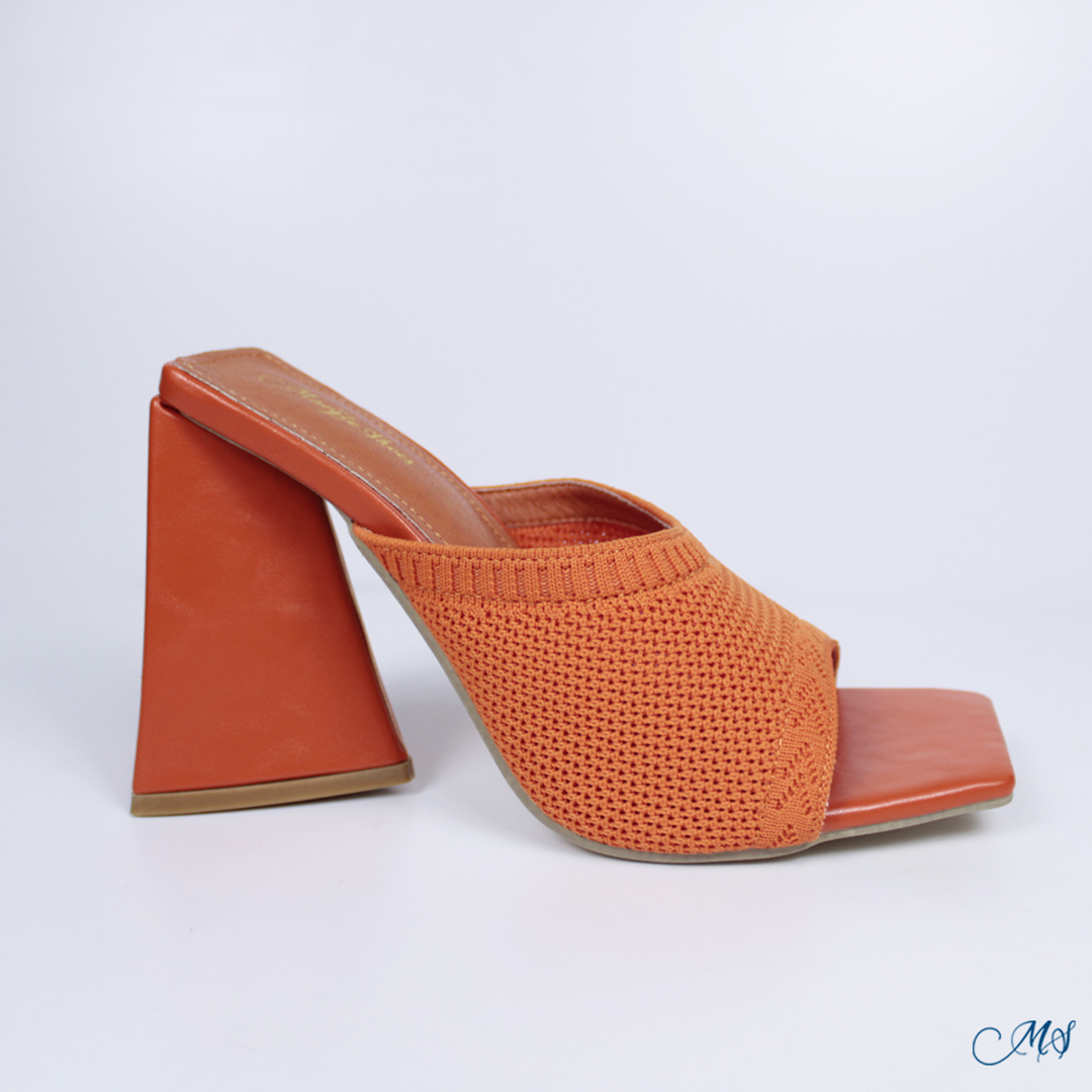 SANDALIAS MUJER MARGLO SHOES NARANJA ALTAS ADO M55 - 1