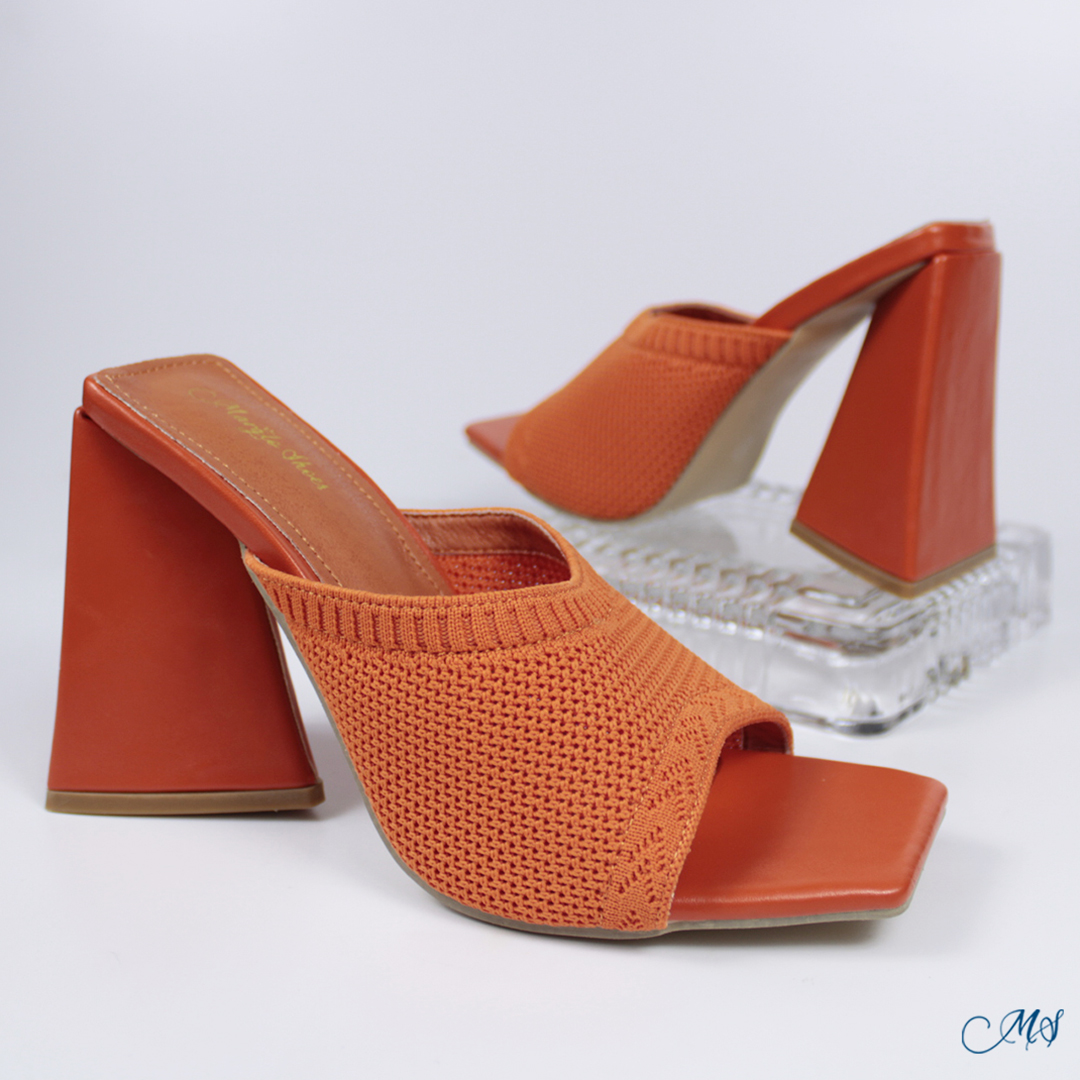 SANDALIAS MUJER MARGLO SHOES NARANJA ALTAS ADO M55 - 3