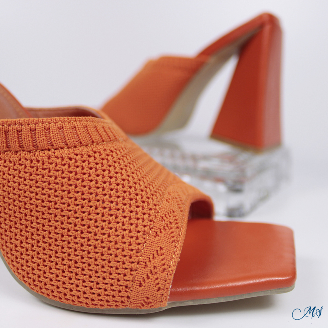 SANDALIAS MUJER MARGLO SHOES NARANJA ALTAS ADO M55 - 6