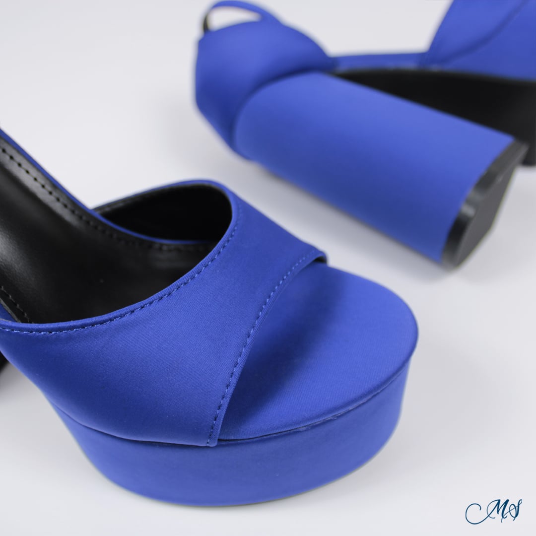 SANDALIAS MUJER MARGLO SHOES AZUL ALTAS M41 - 3