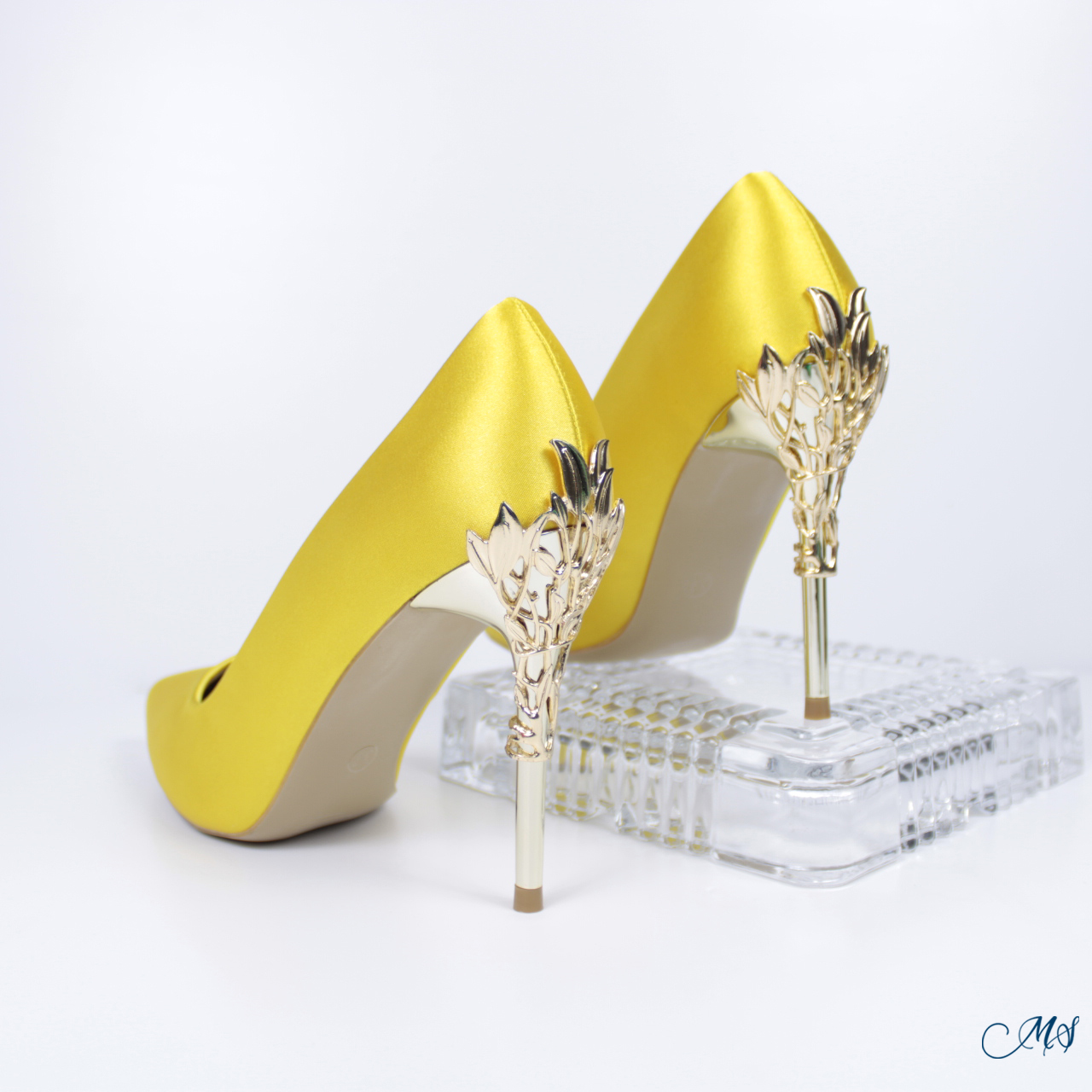 ZAPATOS DE VESTIR MUJER MARGLO SHOES AMARILLO STILETTO M11 - 3