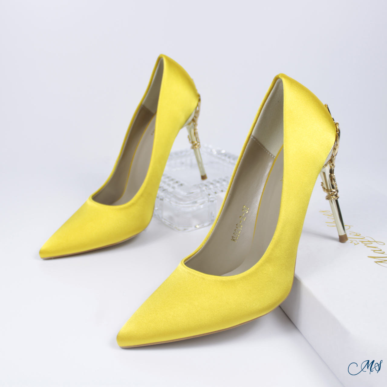 ZAPATOS DE VESTIR MUJER MARGLO SHOES AMARILLO STILETTO M11 - 5