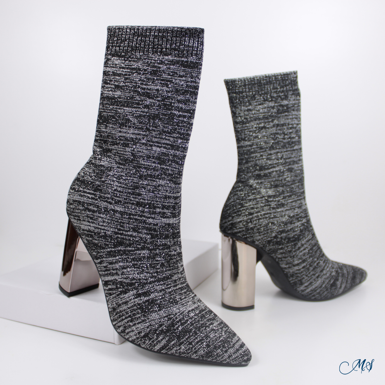 BOTAS CORTAS MUJER PLATEADO M47 - 4