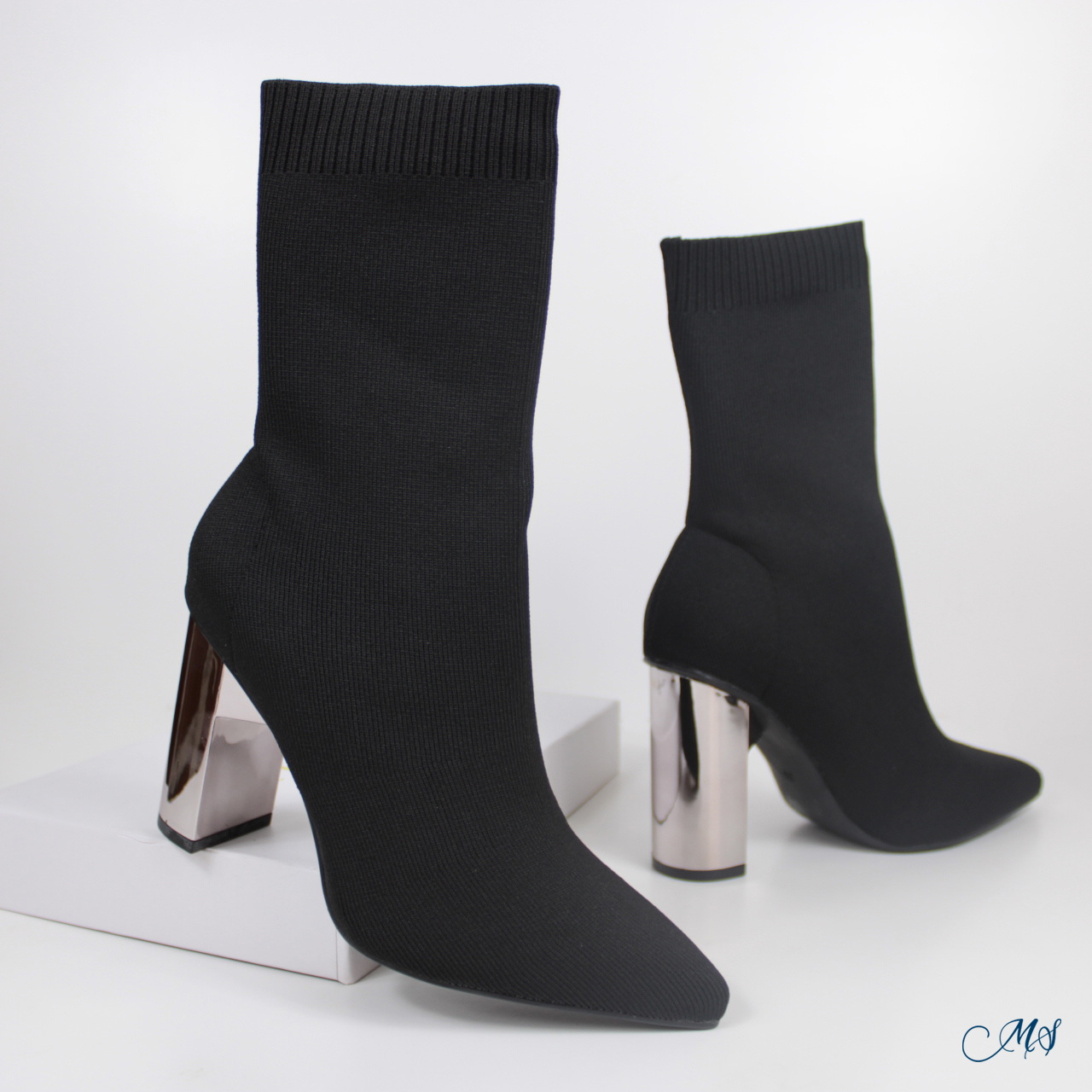 BOTINES CORTAS MUJER NEGRO M47 - 5