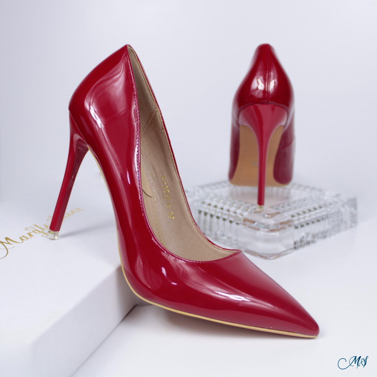 ZAPATOS DE VESTIR MUJER MARGLO SHOES ROJO STILETTOS M04 - 3