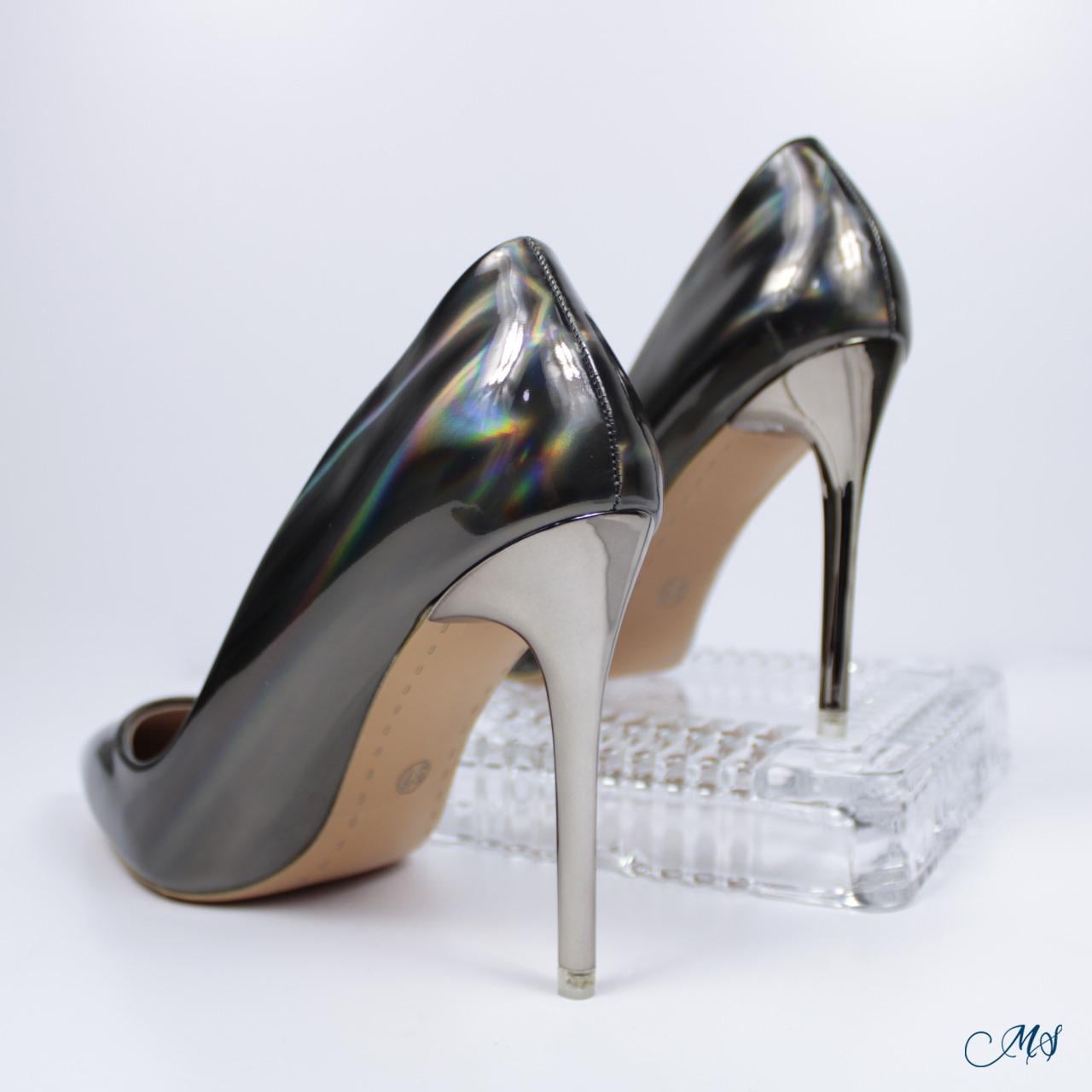 ZAPATOS DE VESTIR MUJER MARGLO SHOES GRIS STILETTOS M19 - 4