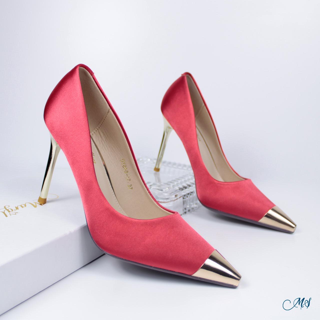 ZAPATOS DE VESTIR MUJER MARGLO SHOES ROJO STILETTOS M20 - 1
