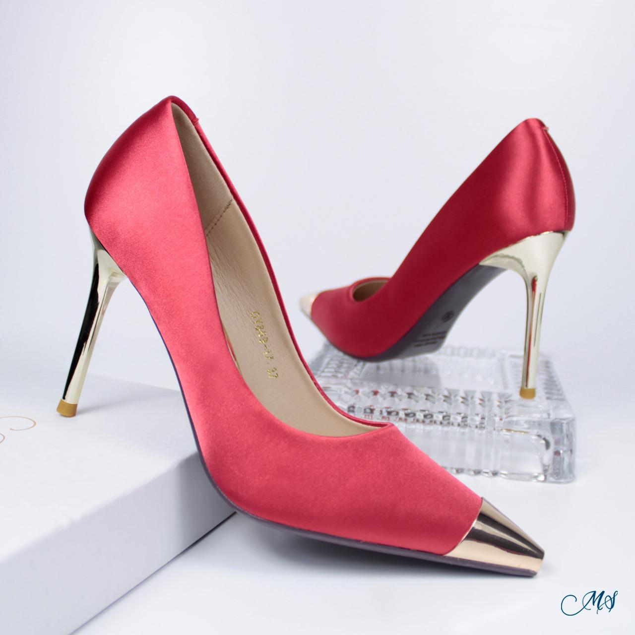 ZAPATOS DE VESTIR MUJER MARGLO SHOES ROJO STILETTOS M20 - 3