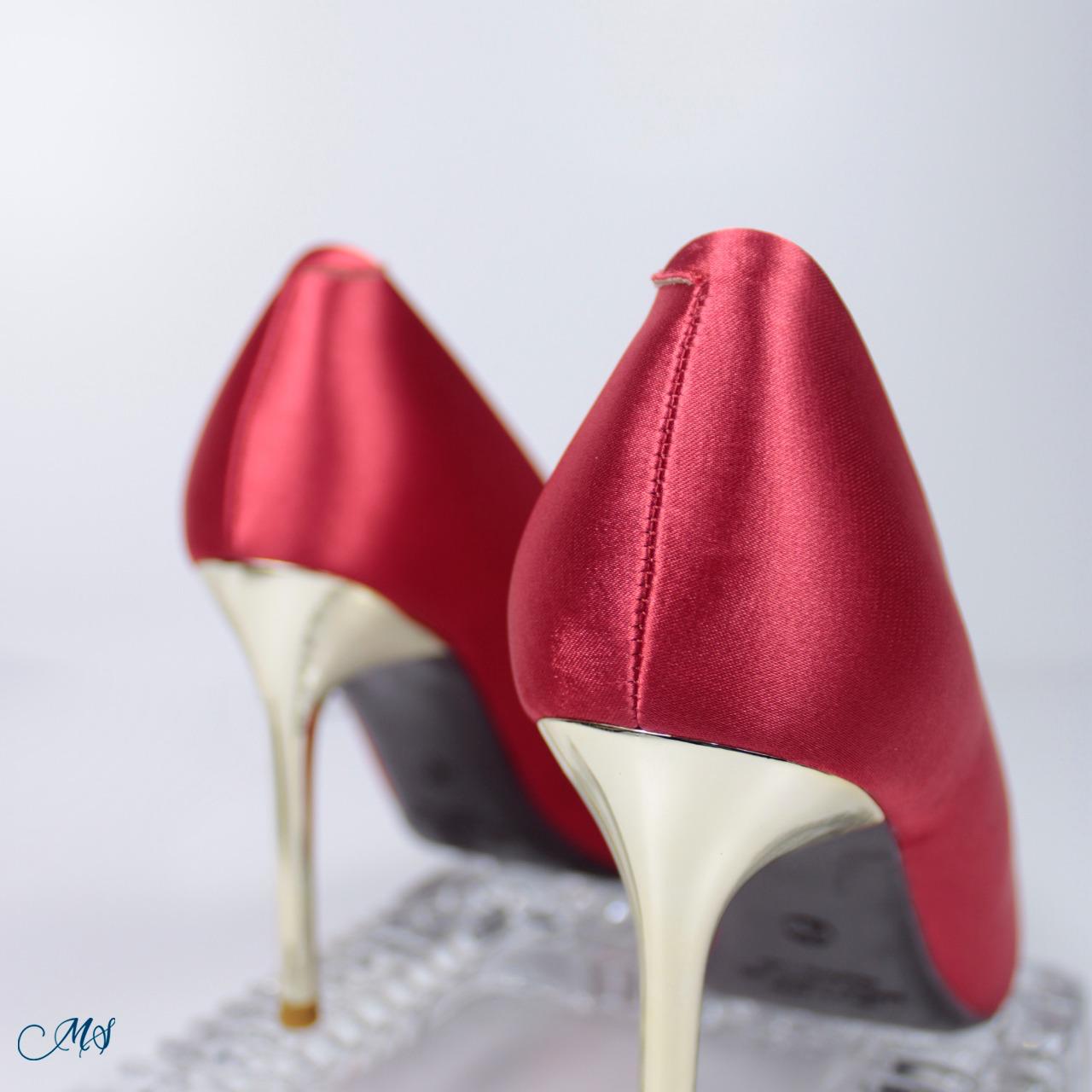 ZAPATOS DE VESTIR MUJER MARGLO SHOES ROJO STILETTOS M20 - 4