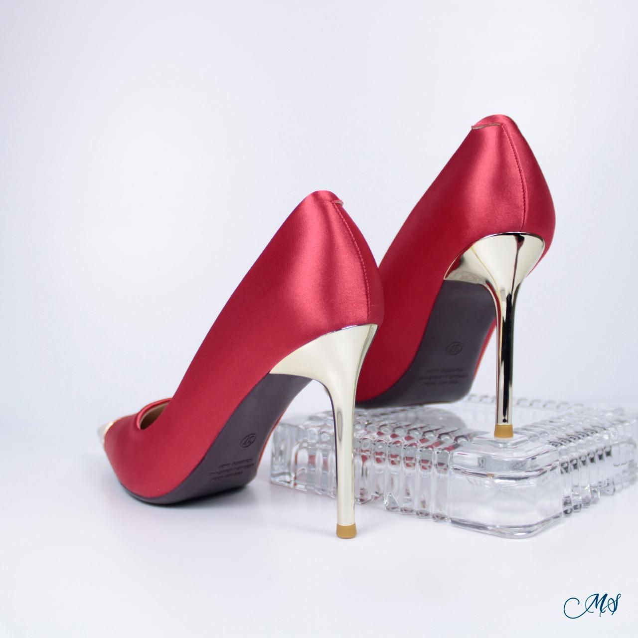 ZAPATOS DE VESTIR MUJER MARGLO SHOES ROJO STILETTOS M20 - 6