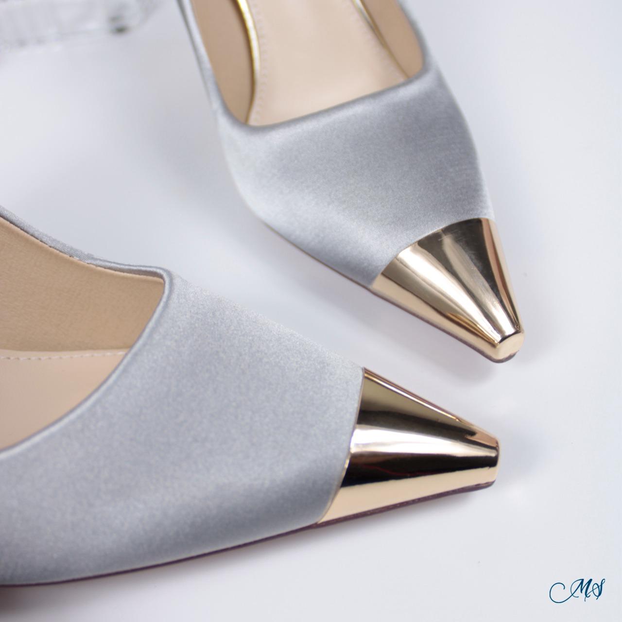 ZAPATOS DE VESTIR MUJER MARGLO SHOES GRIS STILETTOS M20 - 4