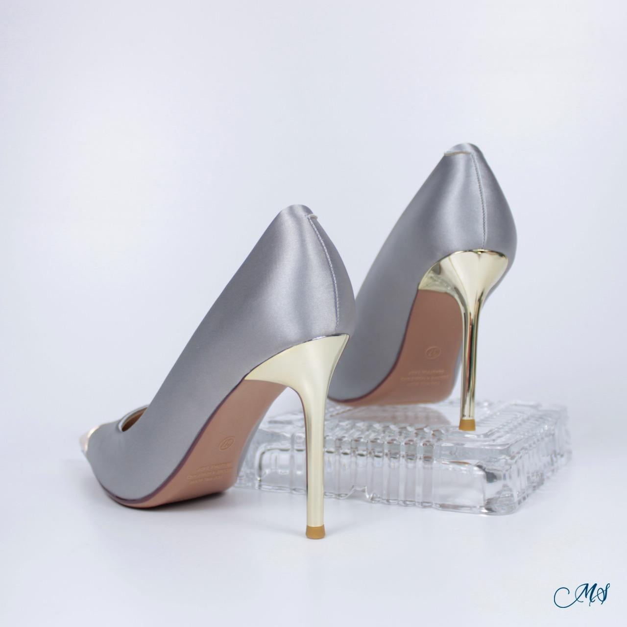 ZAPATOS DE VESTIR MUJER MARGLO SHOES GRIS STILETTOS M20 - 5