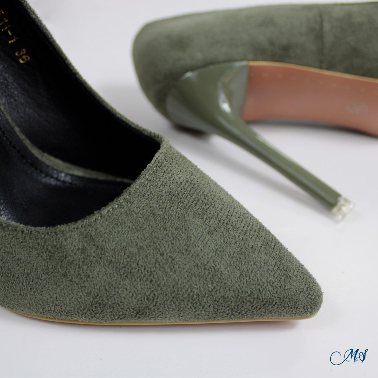 ZAPATOS DE VESTIR MUJER MARGLO SHOES VERDE STILETTOS M24 - 4