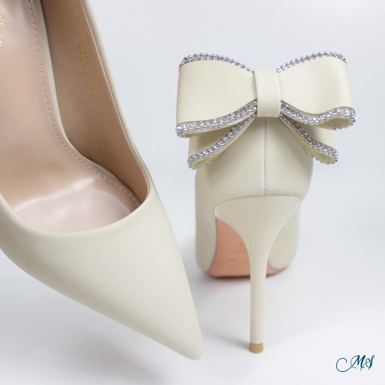 ZAPATOS DE VESTIR MUJER MARGLO SHOES CREMA STILETTOS M30 - 5